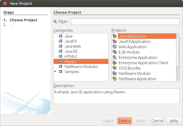 Create new maven project in Netbeans